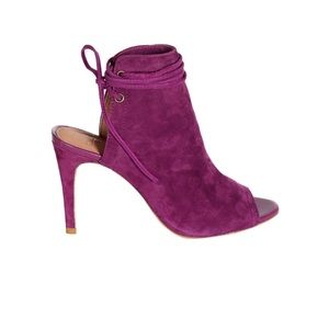 Joie Lexington Suede Open Toe Bootie 38.5 / 8 US